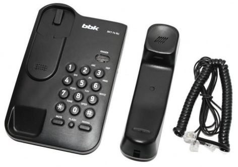 Телефон BBK BKT-74 RU black - фото в интернет-магазине Арктика