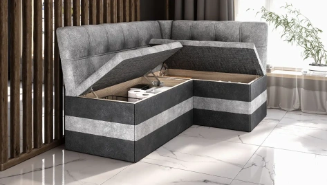 Кухонный угол "Оскар" (wellmart silver/graphite) - Три Я - фото в интернет-магазине Арктика