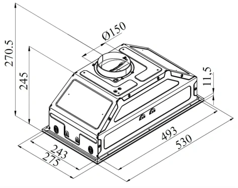Вытяжка HiSTORY CI 68B1 FBK - фото в интернет-магазине Арктика