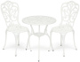 Комплект "Secret De Maison Romance" (стол +2 стула/алюминиевый сплав, D60/H67, 53х41х89см/butter white) - Тетчер