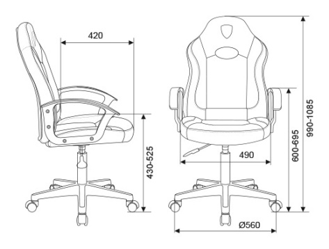 Кресло игровое ZOMBIE 11LT черно/красное - фото в интернет-магазине Арктика