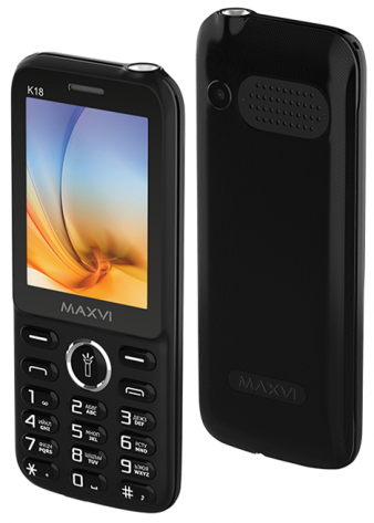 Мобильный телефон Maxvi K18 Black - фото в интернет-магазине Арктика