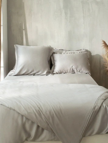 Простыня на резинке SL Home Tencel 200*200+30 см , цв. светло-серый 10285355 - Сима-ленд - фото в интернет-магазине Арктика
