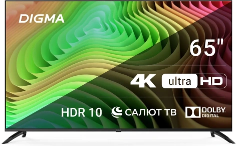 Телевизор Digma DM-LED65UBB40 UHD Smart TV - фото в интернет-магазине Арктика