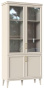 Гостиная "Орландо" (ОР-294.12) шкаф-витрина (Ярко-серый) - Ангстрем