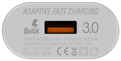Зарядное устройство сетевое LDNIO A303Q 18W +Type-C QC 3.0 White (LD_B4370) - фото в интернет-магазине Арктика