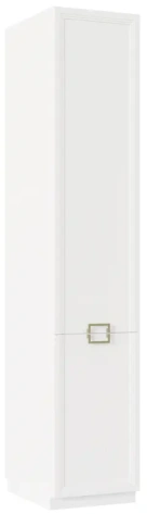 Спальня "Дольче" (ДЛ-210.13_левый) шкаф 1 дверн (Белый премиум) - Ангстрем - фото в интернет-магазине Арктика