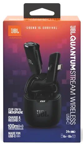 Микрофон JBL Quantum Stream Wireless USB-C (JBLSTRMWLUSBCBLK) - фото в интернет-магазине Арктика