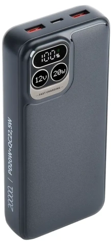 Аккумулятор внешний Perfeo Powerbank Atomic Age 20000 mAh Черный (PF_E1476) - фото в интернет-магазине Арктика