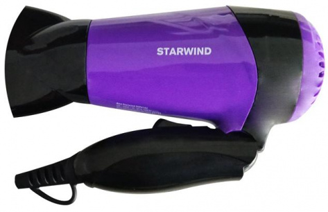Фен Starwind SHP6102 черный/фиолетовый - фото в интернет-магазине Арктика