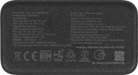 Аккумулятор внешний Xiaomi 30000 mAh 18W Power Bank GL (BHR9126GL) - фото в интернет-магазине Арктика
