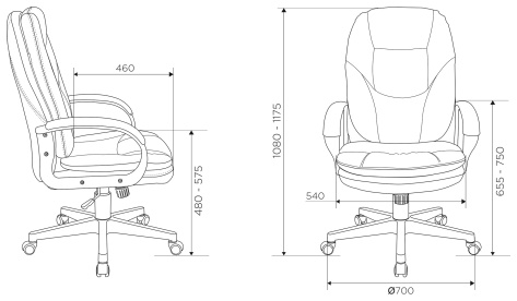 Кресло CH-868N Fabric ALFA44 серое - фото в интернет-магазине Арктика