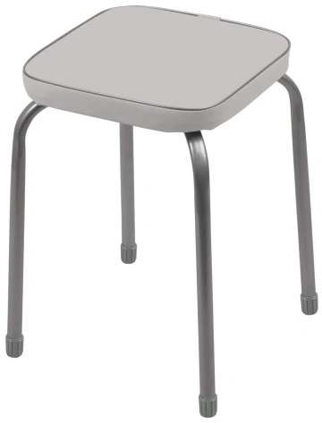 Табурет "Фаворит 3" без об на 4-х опорах (квадр.сид 320*320) ТФ03/С серый - Ника - фото в интернет-магазине Арктика