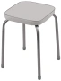 Табурет "Фаворит 3" без об на 4-х опорах (квадр.сид 320*320) ТФ03/С серый - Ника