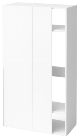 "ПРАГА" Джей шкаф угловой правый 1000 мм SU2310R белый - Евромебель - фото в интернет-магазине Арктика