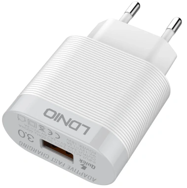 Зарядное устройство сетевое LDNIO A303Q 18W +Type-C QC 3.0 White (LD_B4370) - фото в интернет-магазине Арктика