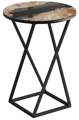 Стол журнальный ДП 1-03-05 (черный/слэб черный) - Три Я - фото в интернет-магазине Арктика