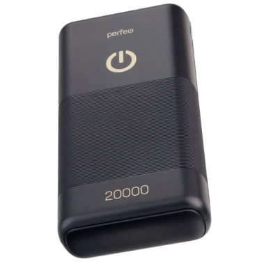 Портативный аккумулятор Perfeo 20000mah SPLASH PF_B4298 (черный) - фото в интернет-магазине Арктика