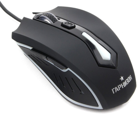 Мышь Гарнизон GM-700G "Алкес" (черная) USB - фото в интернет-магазине Арктика