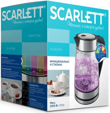 Чайник Scarlett SC-EK27G55 - фото в интернет-магазине Арктика