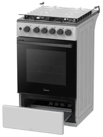 Плита газовая Midea MFO-M4G20T0E(SL) серый - фото в интернет-магазине Арктика