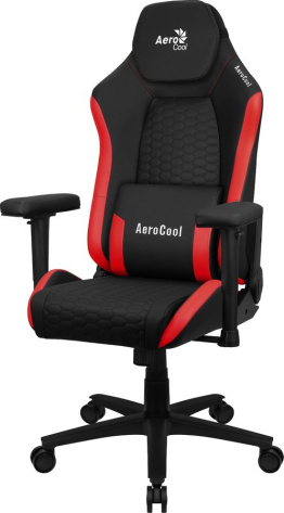 Кресло для геймеров Aerocool Crown Leatherette (черное/красное) - фото в интернет-магазине Арктика