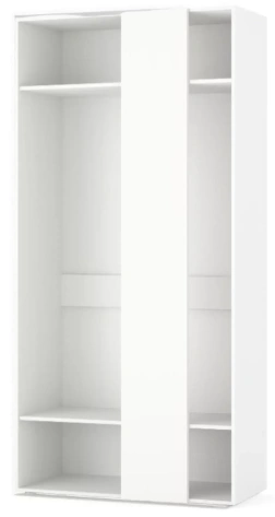 "ПРАГА" Джей шкаф угловой правый 1000 мм SU2010R белый - Евромебель - фото в интернет-магазине Арктика