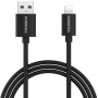 Кабель Duracell Lightning MFI 1m TPU Fast charging black USB5012A-RU