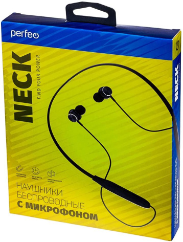 Наушники Perfeo Neck Black PF_C3176* - фото в интернет-магазине Арктика