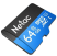 Флеш Netac 64Gb MicroSD P500 (NT02P500STN-064G-R) class 10 - фото в интернет-магазине Арктика
