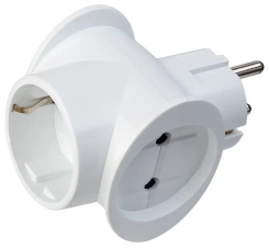 Тройник Perfeo RU Power PF_C3361, 3 гнезда, 16А, 1гн/з, 2гн/бз белый (3T1)* - каталог товаров магазина Арктика