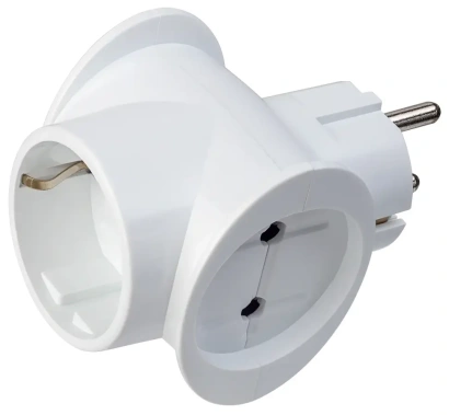 Тройник Perfeo RU Power PF_C3361, 3 гнезда, 16А, 1гн/з, 2гн/бз белый (3T1)* - фото в интернет-магазине Арктика