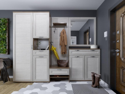 Прихожая "Катрин" (крафт табачный/дуб приморский) - каталог товаров магазина Арктика