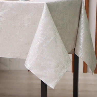 Скатерть "Этель" серебро 10100591 100*140 см - Сима-ленд - фото в интернет-магазине Арктика