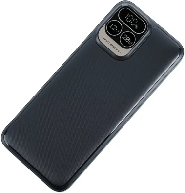Аккумулятор внешний Perfeo Powerbank Atomic Age 10000 mAh Черный (PF_E1474) - фото в интернет-магазине Арктика