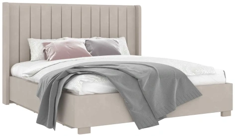 Кровать "Аделия" 811.28 кровать 180*200 с мех (Simpl 29/кашемир серый/ОД05) - Ангстрем - фото в интернет-магазине Арктика