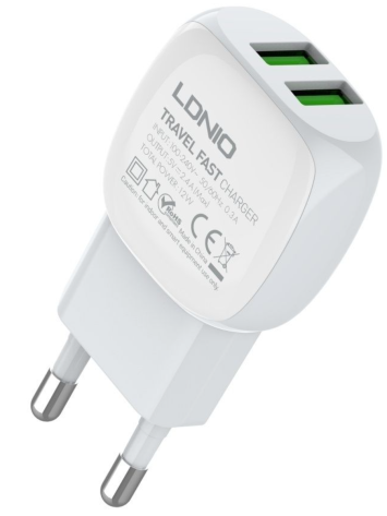 Зарядное устройство LDNIO (A2218) LD_C3454 Type-C белое - фото в интернет-магазине Арктика
