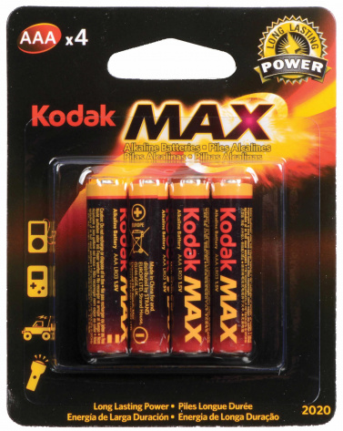Батарейка Kodak LR03-4BL MAX 4 шт - фото в интернет-магазине Арктика