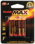 Батарейка Kodak LR03-4BL MAX 4 шт