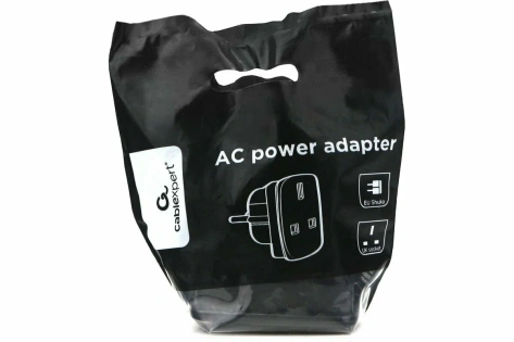 Адаптер-переходник Cablexpert A-AC-UKEU-001B (черный) - фото в интернет-магазине Арктика