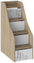 Детская "Оксфорд" ТД-139.11.12 лестница с ящ (ривьера/белый с рис) - Три Я