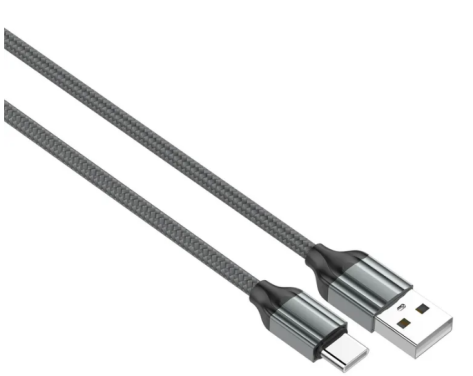 Кабель USB LDNIO Type-C LD_B4567 LS431 1м (серый)  - фото в интернет-магазине Арктика