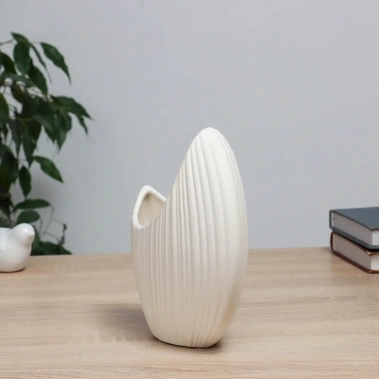 Ваза керамика настольная "Полумесяц" 10631744 21 см - Сима-ленд - фото в интернет-магазине Арктика