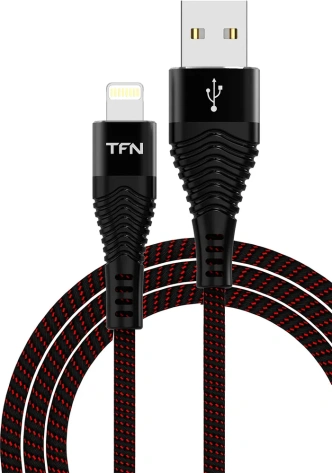 Кабель TFN USB-Lightning 8-pin Forza 1m Black (TFN-CFZLIGUSB1MBK)* - фото в интернет-магазине Арктика