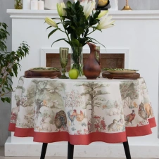 Скатерть "Этель" Forest landscape d=148 см, 100% хл, саржа 190 гр/м2 7587305 - Сима-ленд - каталог товаров магазина Арктика
