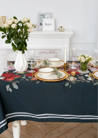 Скатерть "Этель" Flowers 110х147 см,  100% хлопок, саржа 190 г/м2   4645861 - Сима-ленд - фото в интернет-магазине Арктика