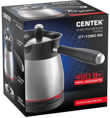 Электрическая турка Centek CT-1080 SS(металл) - фото в интернет-магазине Арктика
