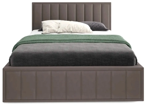 Кровать "Женева" 1600 (мора темно-коричневый) - Мебельград - фото в интернет-магазине Арктика