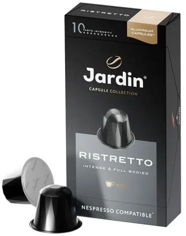 Кофе капсульный Jardin Ristretto 10 шт. Nespresso (1352-10) - фото в интернет-магазине Арктика