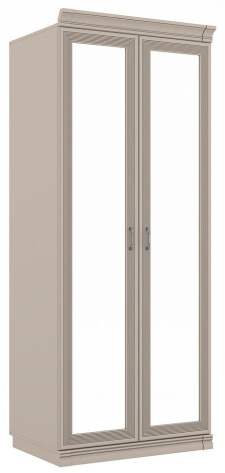 Спальня "Адажио" (АГ-201.02) шкаф 2-х дв с зерк (кашемир серый) - Ангстрем - фото в интернет-магазине Арктика